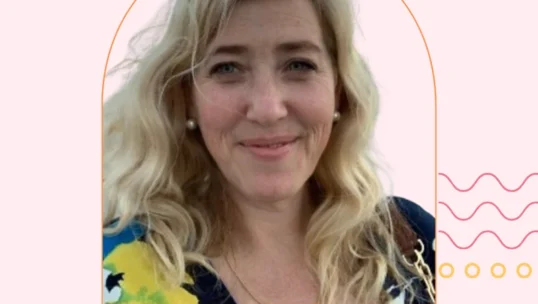 Portrait of Martha Sager, 2023 CCWomen Hall of Fame Inductee and Vice President of Business Development at Uniphore, featured in a CCWomen Webinar Series graphic.