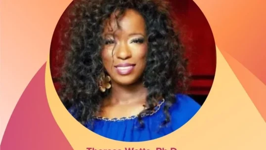 Headshot of Theresa Watts, Ph.D., SVP of Human Resources, Diversity, Equity, and Inclusion at True Religion Jeans, featured in the CCWomen Webinar Series by Customer Contact Week.